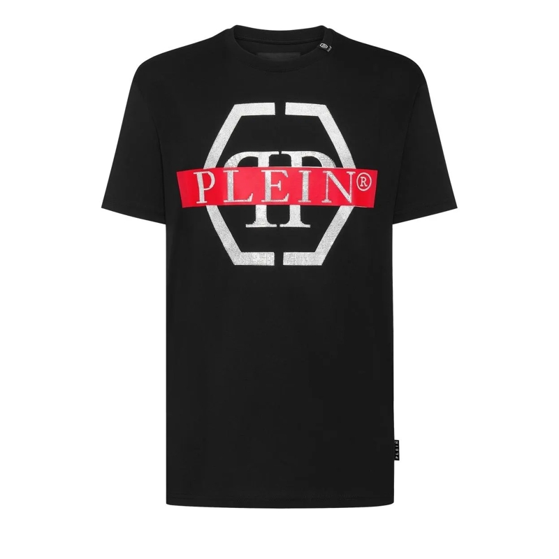 Philipp Plein T-Shirt T-Shirt Rundhalsausschnitt Ss schwarz