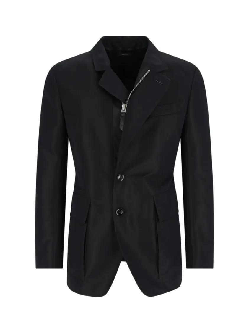 Thumbnail - Tom Ford - Single-Breasted Tailored Blazer – Black - Größe 48 - schwarz