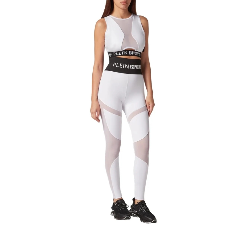 Plein Sport Leggings Leggings Multicut weiss(Image 2)