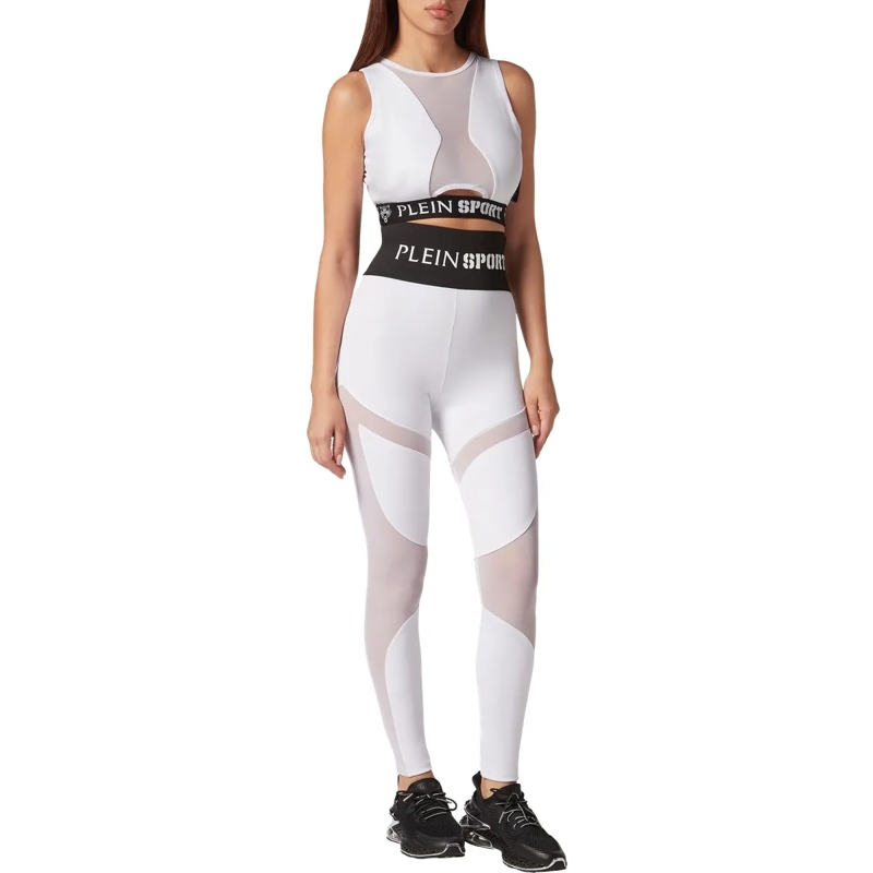 Plein Sport Leggings Leggings Multicut weiss(Image 4)