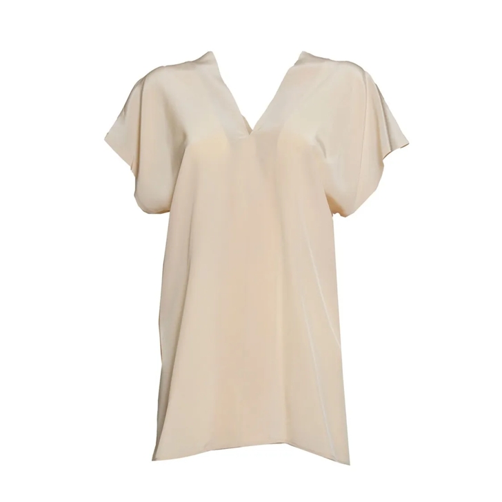 Tシャツ・カットソー Aspesi Blush Pink Silk Crepe Top Aspesi Blush Pink Silk Crepe Top Neutrals | T-Shirt