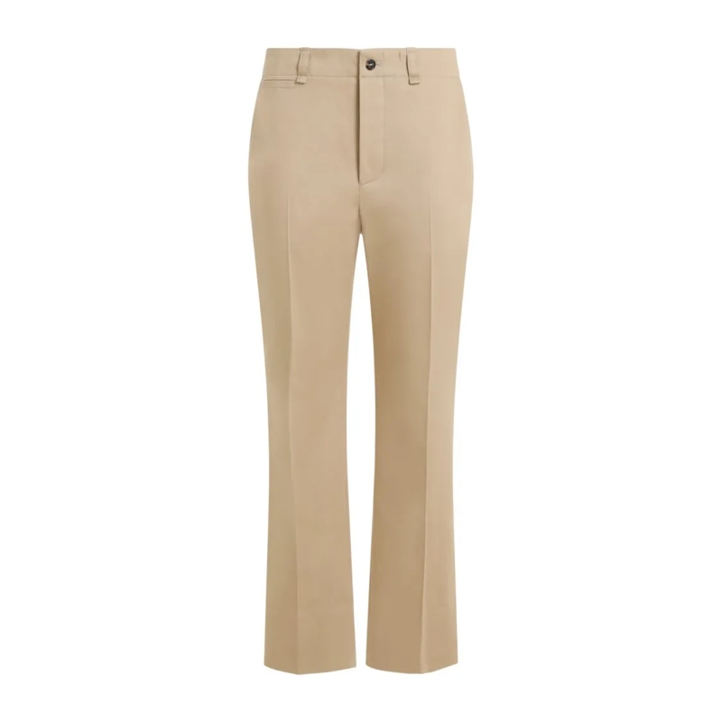 Saint Laurent  Beige Cotton Pants Brown