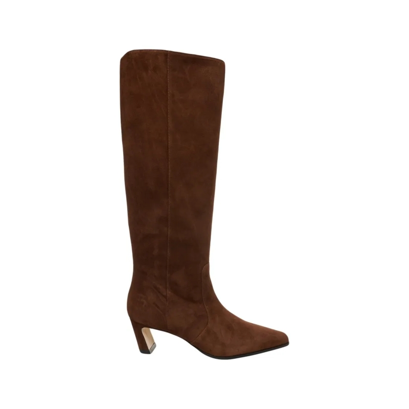 Stuart Weitzman Stiefel Stassi Suede Boots Brown