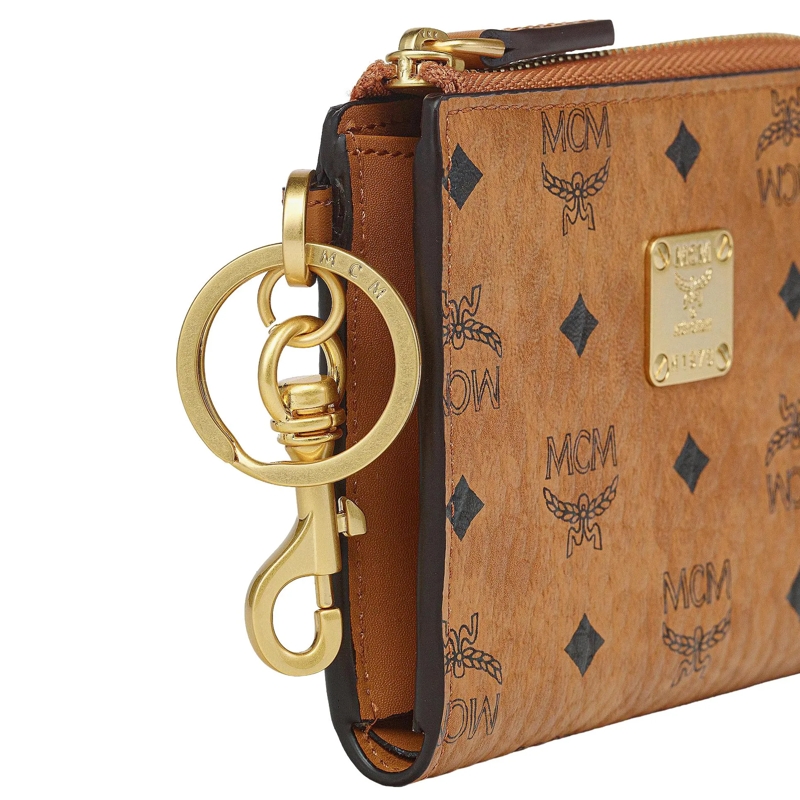 MCM Porte-cartes Aren Visetos Card Case Sml Co Cognac(Image 3)