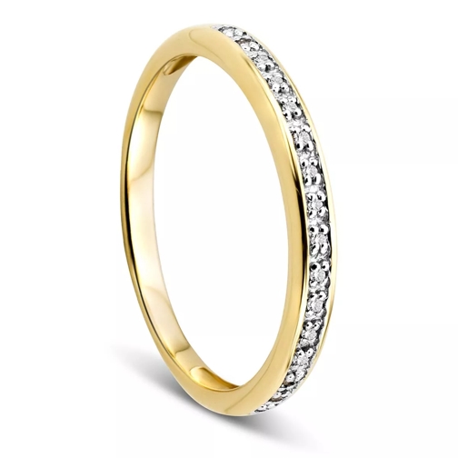 DIAMADA 14KT 0,054ct Diamond Ring Yellow Gold Eternity Ring