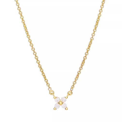 diamondline Necklace 375 4 Diamonds total approx. 0,10 ct. H-s Yellow Gold Medium Necklace