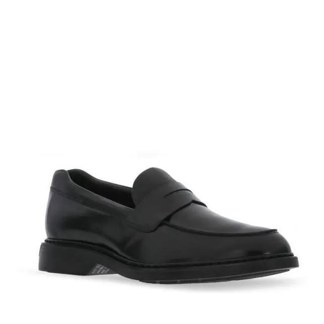 Hogan Loafers & Ballerinas - Black Leather H576 Loafers - Gr. 40 (EU) - in Schwarz - für Damen