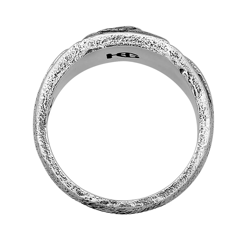 Haze & Glory Siegelring Ring Castaway Anker Maritim 925 Silber schwarz(Image 3)