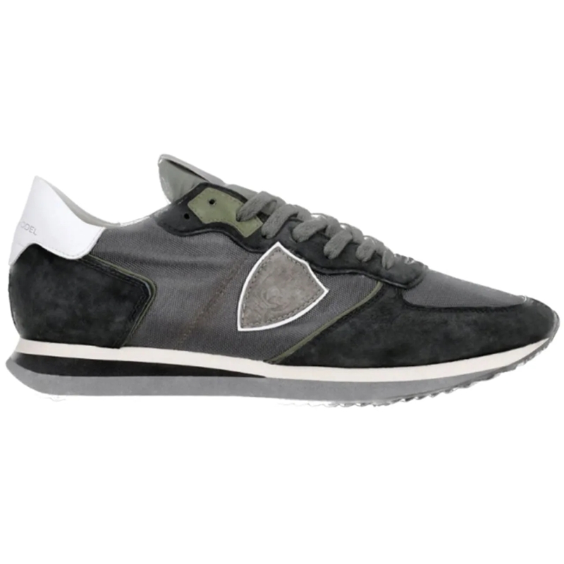 Philippe Model Low-Top-Sneaker trpx mondial nubuk noir grau