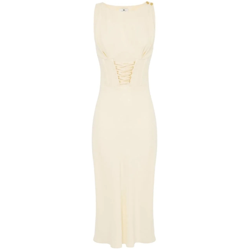Elisabetta Franchi Robe midi Dresses Yellow gelb