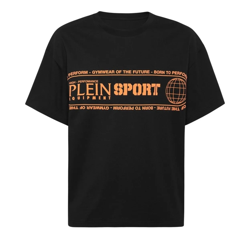 Plein Sport T-Shirt T-Shirt Rundhalsausschnitt Ss Logo schwarz