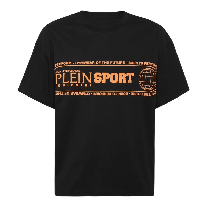 Plein Sport T-Shirt T-Shirt Rundhalsausschnitt Ss Logo schwarz