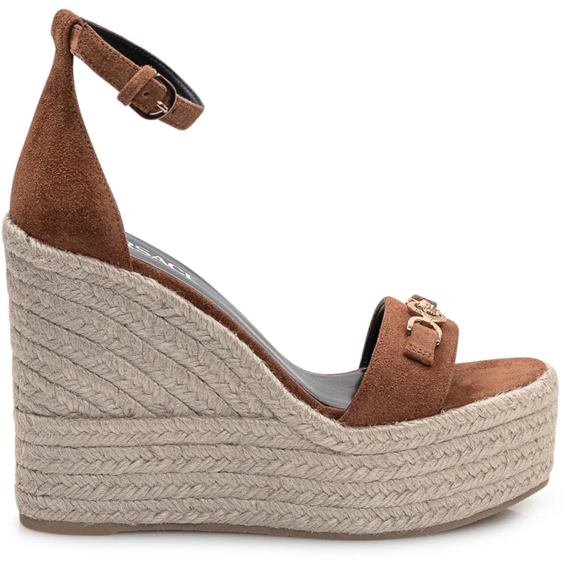 Versace Espadrilles Espadrillas con Zeppa braun