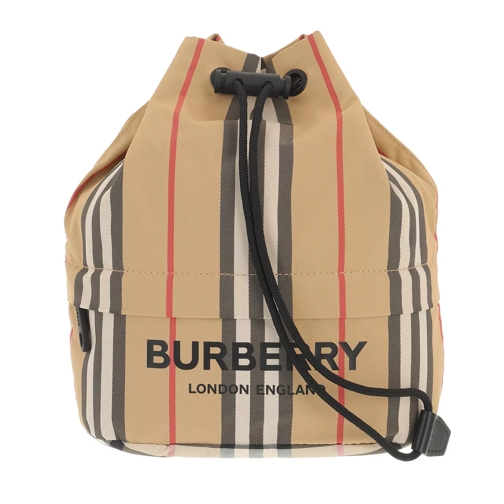 Burberry Icon Stripe Pouch Bag Archive Beige Bucket Bag