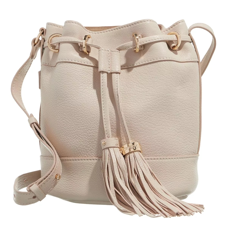 Beige shop bucket bag