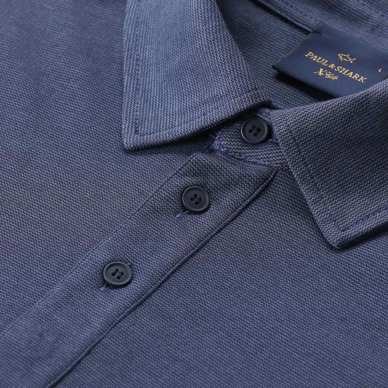 Paul & Shark Poloshirt Poloshirt aus Baumwollmix blau(Image 8)
