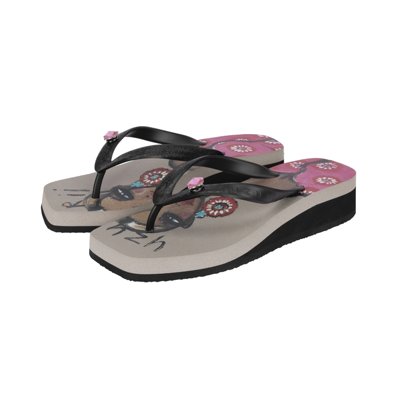 UZURII Ballerinas Pantoffeln Pantoffel Boo Boo taupe(Image 2)