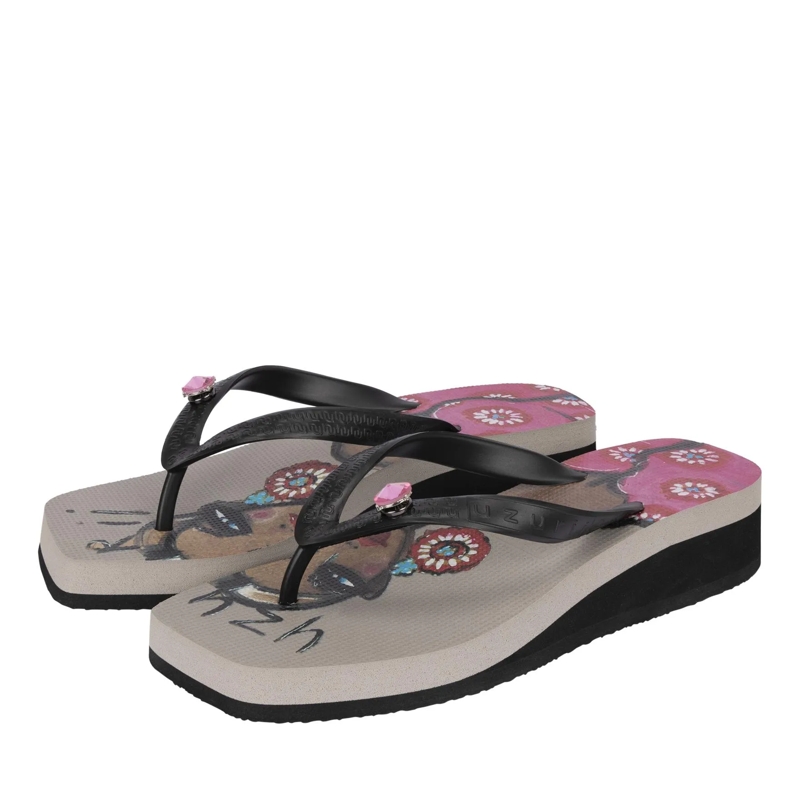 UZURII Ballerinas Pantoffeln Pantoffel Boo Boo taupe(Image 2)