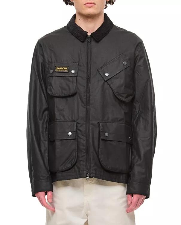 Barbour - Sefton Wax Jacket - Größe L - black