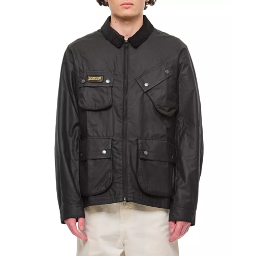 Barbour Sefton Wax Jacket Black 