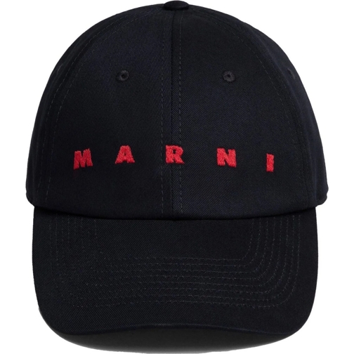 Marni  Marni Black nylon baseball cap schwarz