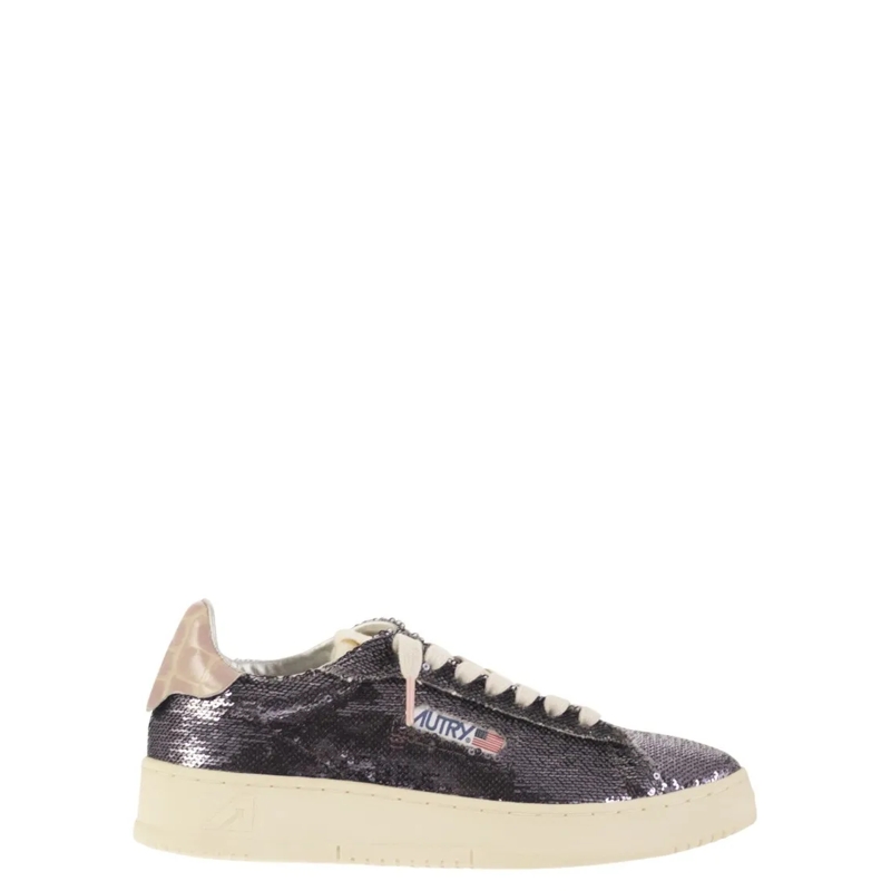 Autry International Lage-top sneaker Dallas - Sequinned Trainers Neutrals