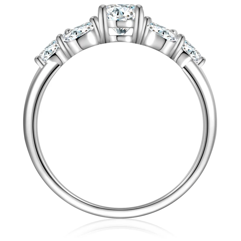 Trilani Ring Sterling Silber Ring Zirkonia silber(Image 3)