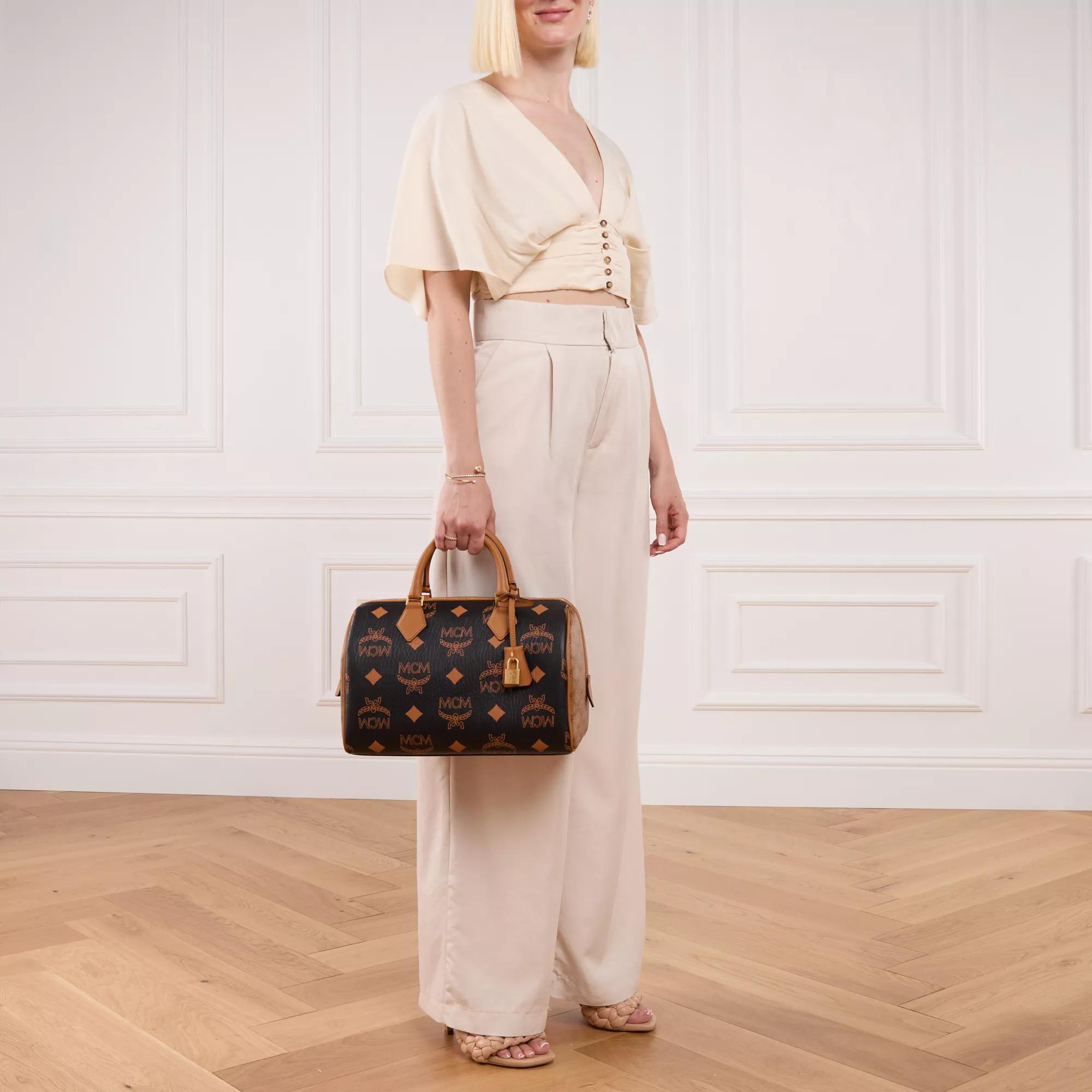 MCM Satchels Ella Maxi Mn Vi Lts Mix Boston Med in bruin