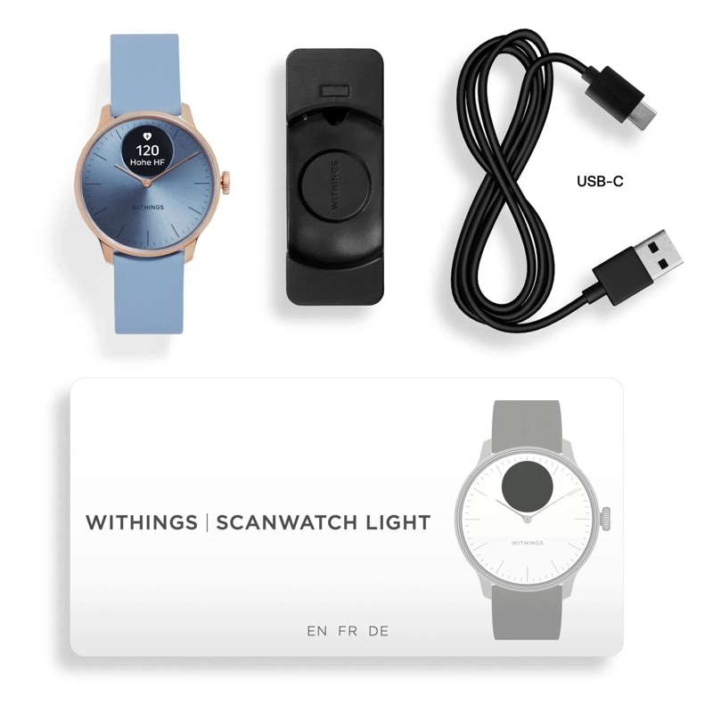 Withings Automatikuhr SCANWATCH  LIGHT blau
