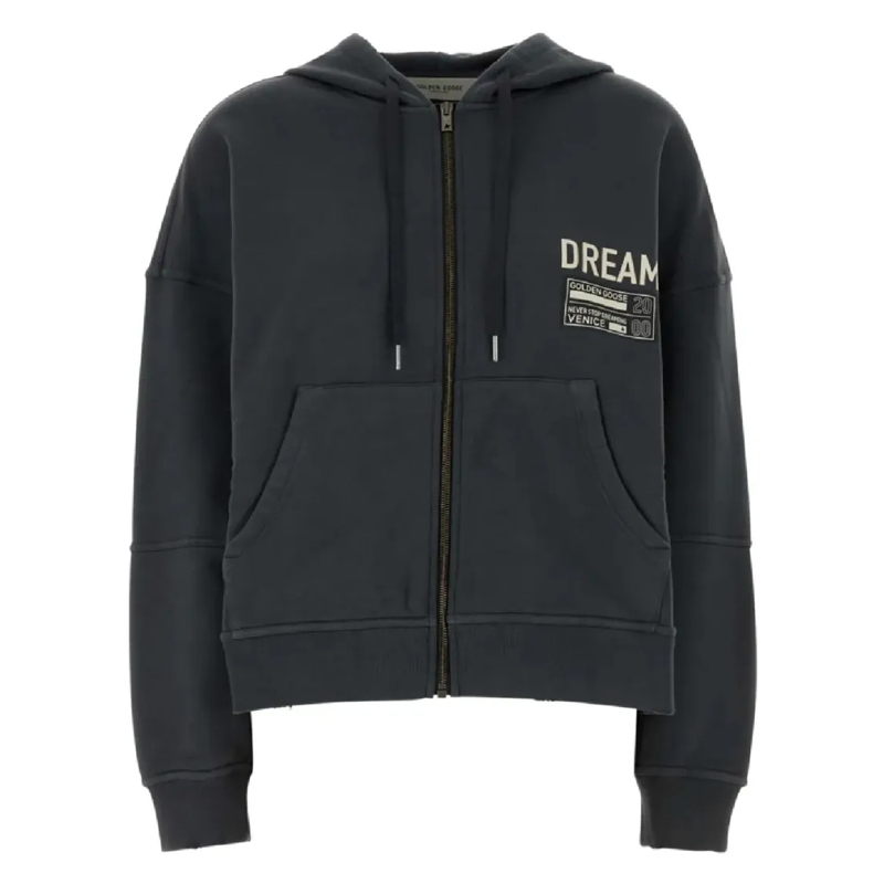 Golden Goose  Journey Zip Up Hoodie Black