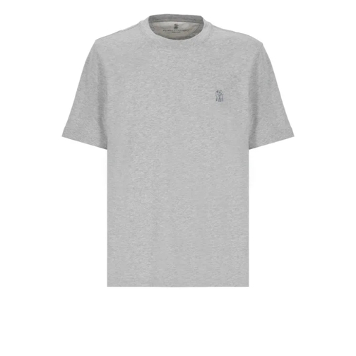 Brunello Cucinelli Grey Cotton Tshirt Grey 