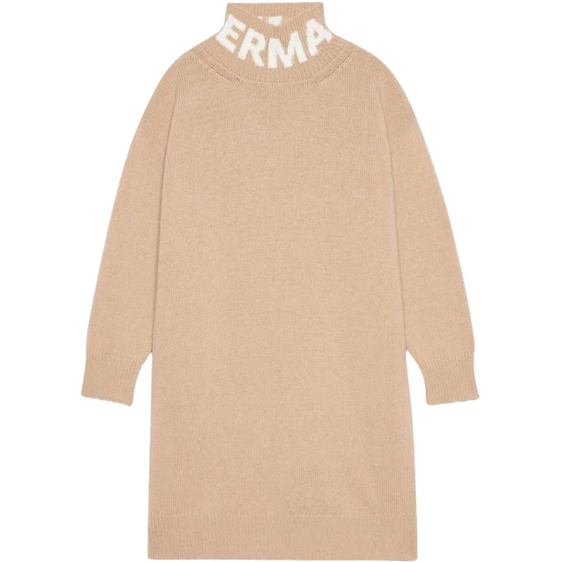 Ermanno Firenze Midikleid Dresses Camel beige