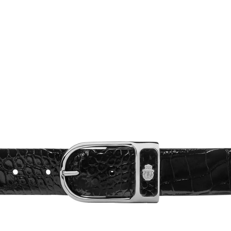 BILLIONAIRE Gürtel Gürtel Crocco Geprägt schwarz(Image 3)