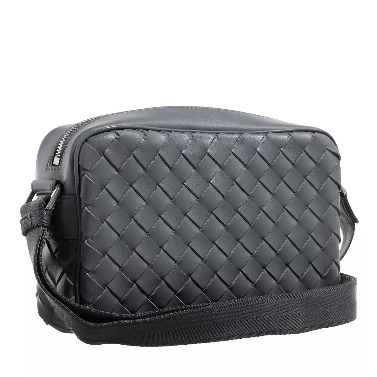 Bottega Veneta Crossbody bags Intrecciato Cassette Shoulder Bag in grijs
