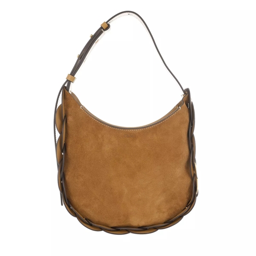 Chloé Darryl Small Crossbody Bag Suede Calfskin Autumnal Brown Crossbody Bag
