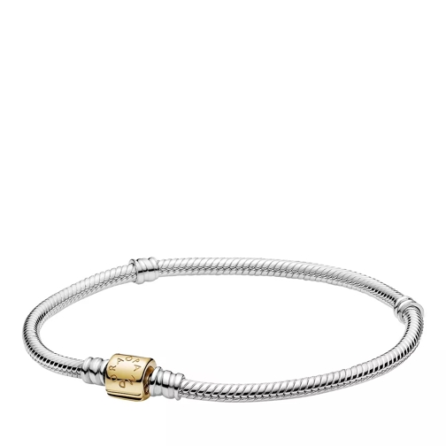 Pandora Zweifarbiges Moments Schlangen-Gliederarmband mit  Sterling silver and 14k gold Bracelet