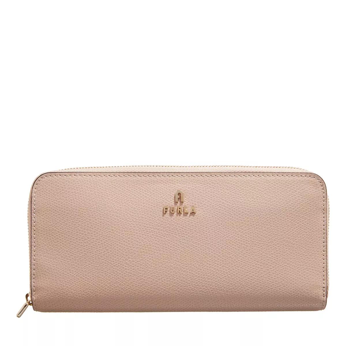 Furla Portemonnaie - Furla Camelia Xl Zip Around Slim - Gr. unisize - in Beige - für Damen