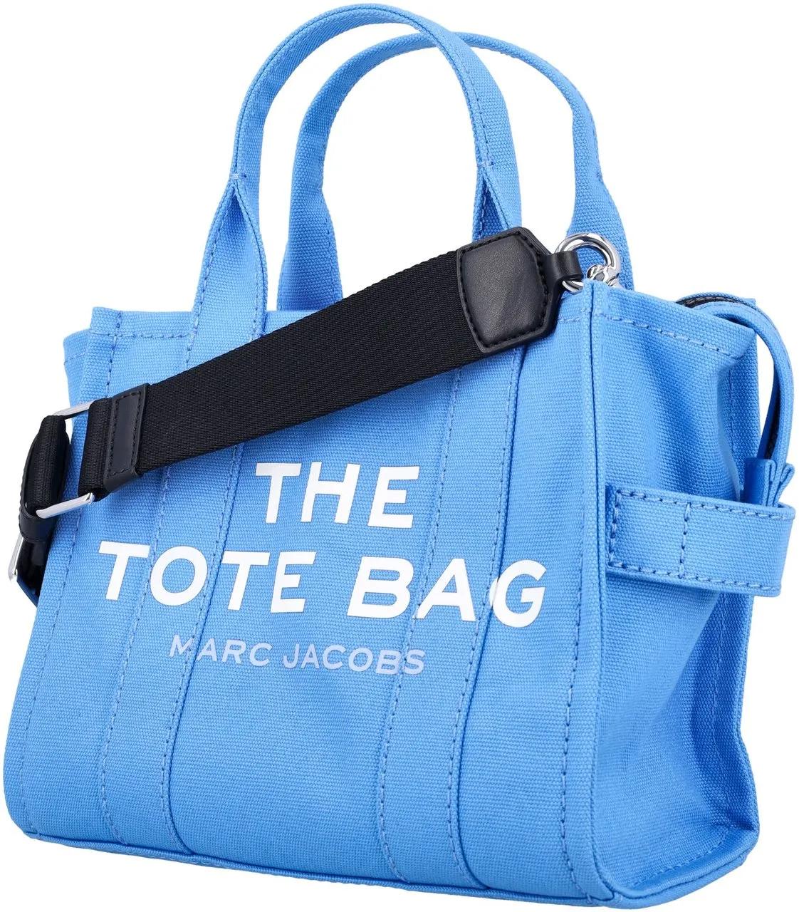 Marc Jacobs Shoppers & Totes The Small Tote Cotton Blue in blauw