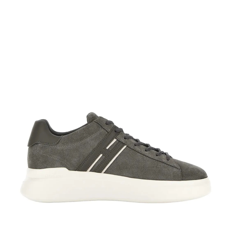 Hogan Lage-top sneaker H580 H Profilo Lace-Up Shoes With Suede Grey