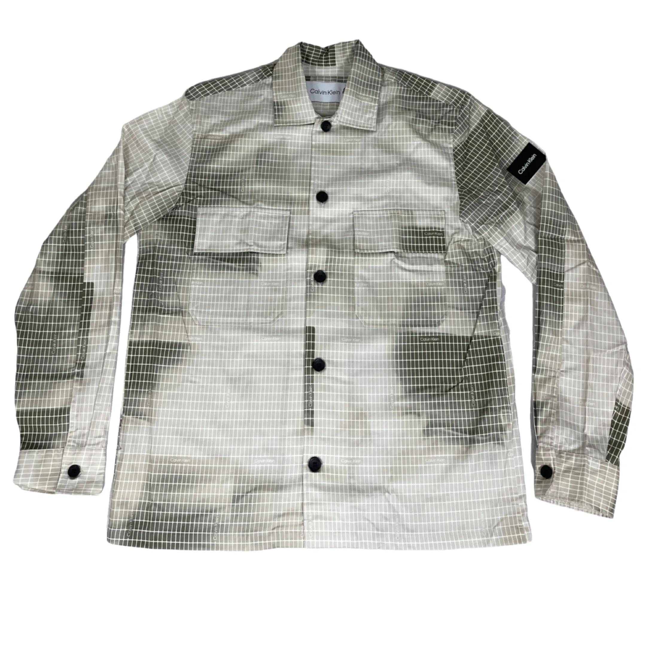 Calvin Klein - COTTON TWILL AOP OVERSHIRT - Größe M - multi