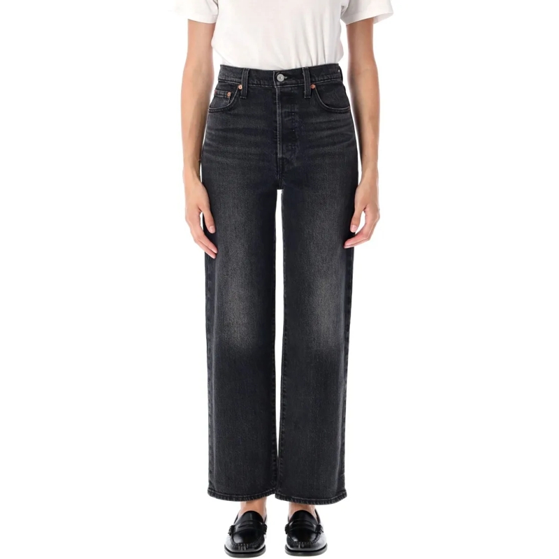 Levi's Jeans Ribcage Straight Ankle Jeans Black