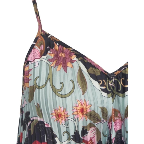 Farm Rio Robes midi Midi pleated dress 'Flowing Beauty' blau (Image 4)