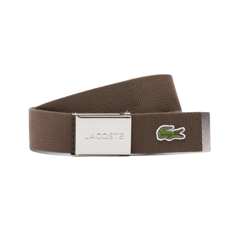 Lacoste Gürtel Lacoste LACOSTE Herren Gürtel aus Stoff - schönes  braun