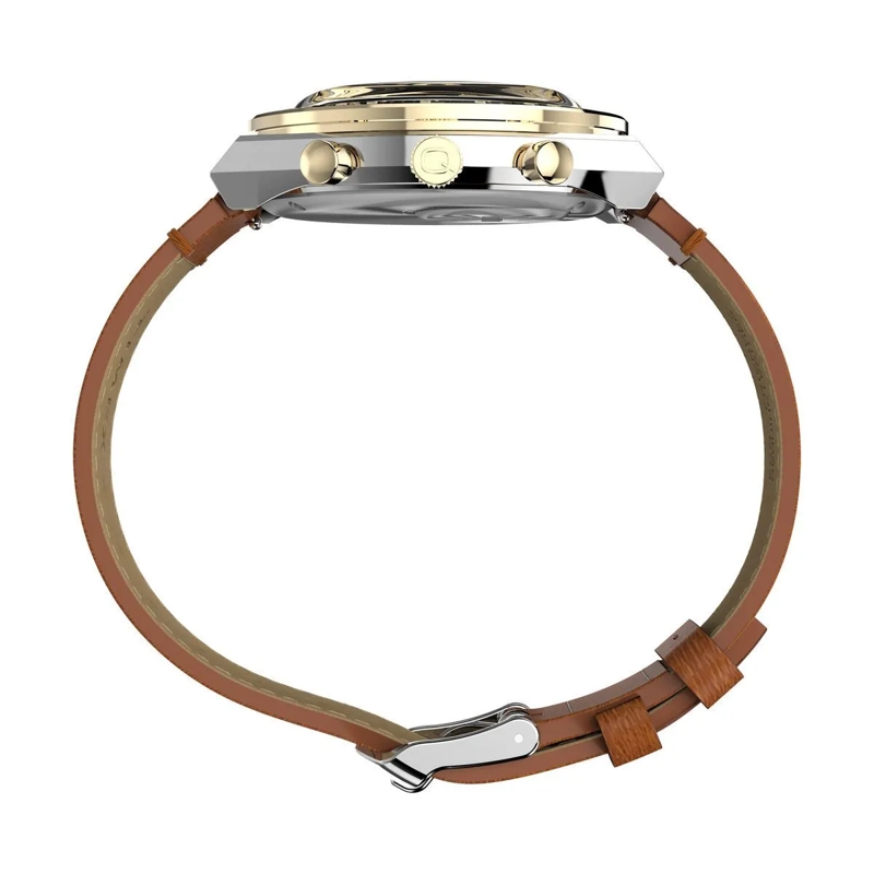 Timex Quarzuhr Quartz Analog Chronograph Q Timex® Chronograph braun(Image 2)