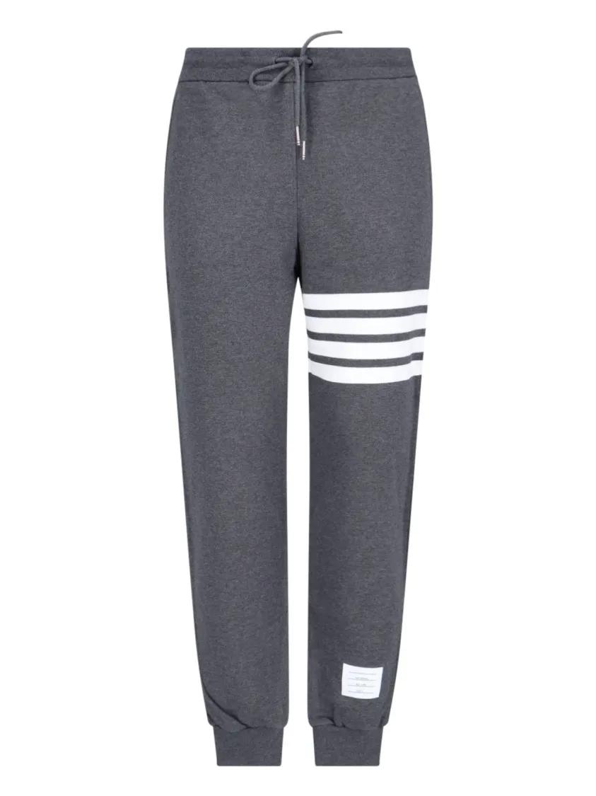 Thumbnail - Thom Browne - "4-Bar" Sweatpants – Dark Grey - Größe 5 - grau