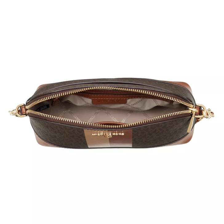Michael Kors Large Dome Crossbody Brn Luggage Crossbody Bag