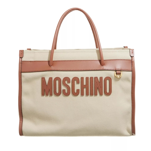 Moschino Moschino Tote Shoulder Bag Fantasy Print Beige Sac à bandoulière