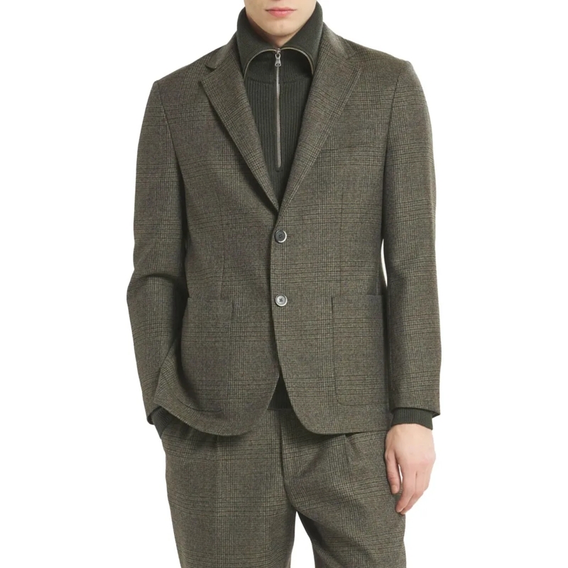 Barena Blazer Tailored Grey Wool Jacket Grey