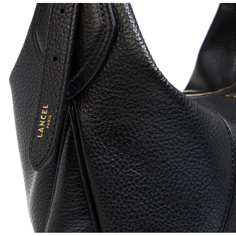 Lancel Hobo Bag Victoire Grained Cowhide Leather - L Zip Hobo Black(Image 4)