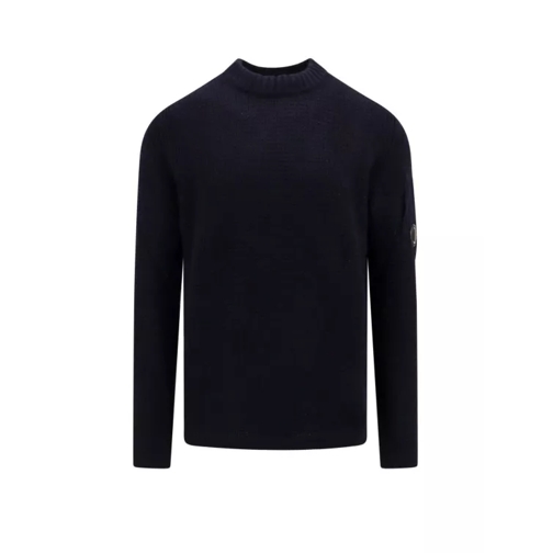 CP Company Ribbed Crew-Neck Wool Sweater Black 